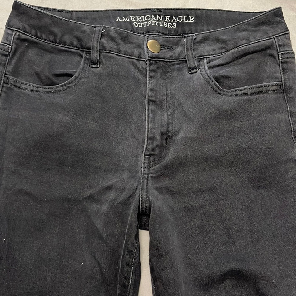 Black AE high rise jegging